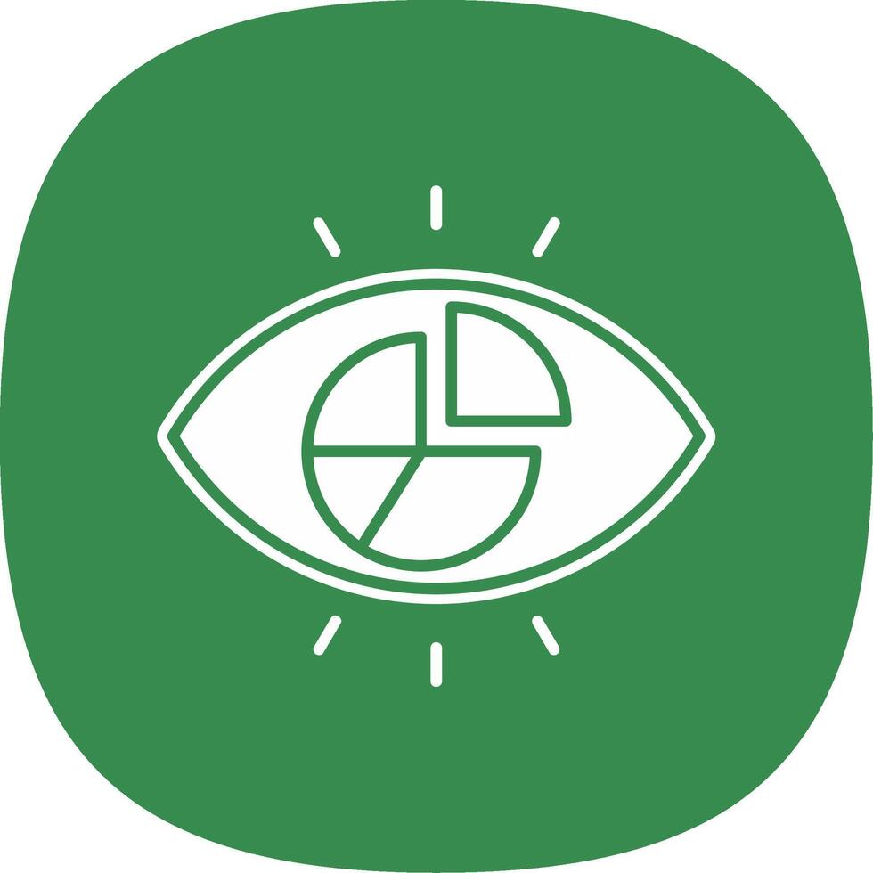 Viscualisation Glyph Curve Icon vector