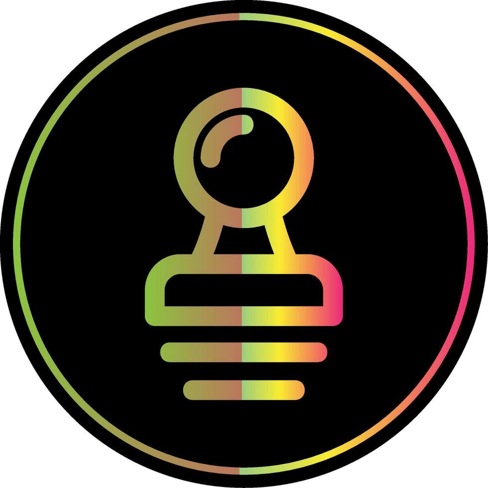 Stamp Line Gradient Due Color Icon vector
