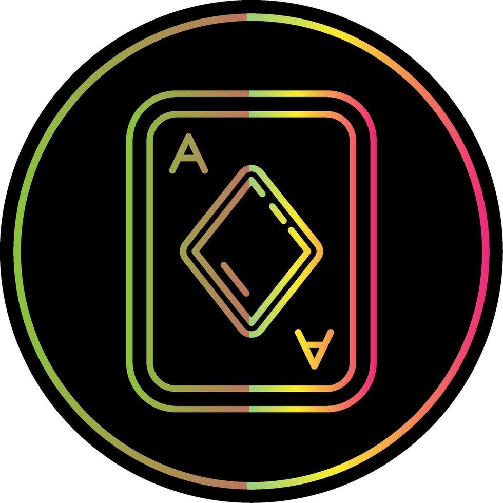 Diamonds Line Gradient Due Color Icon vector