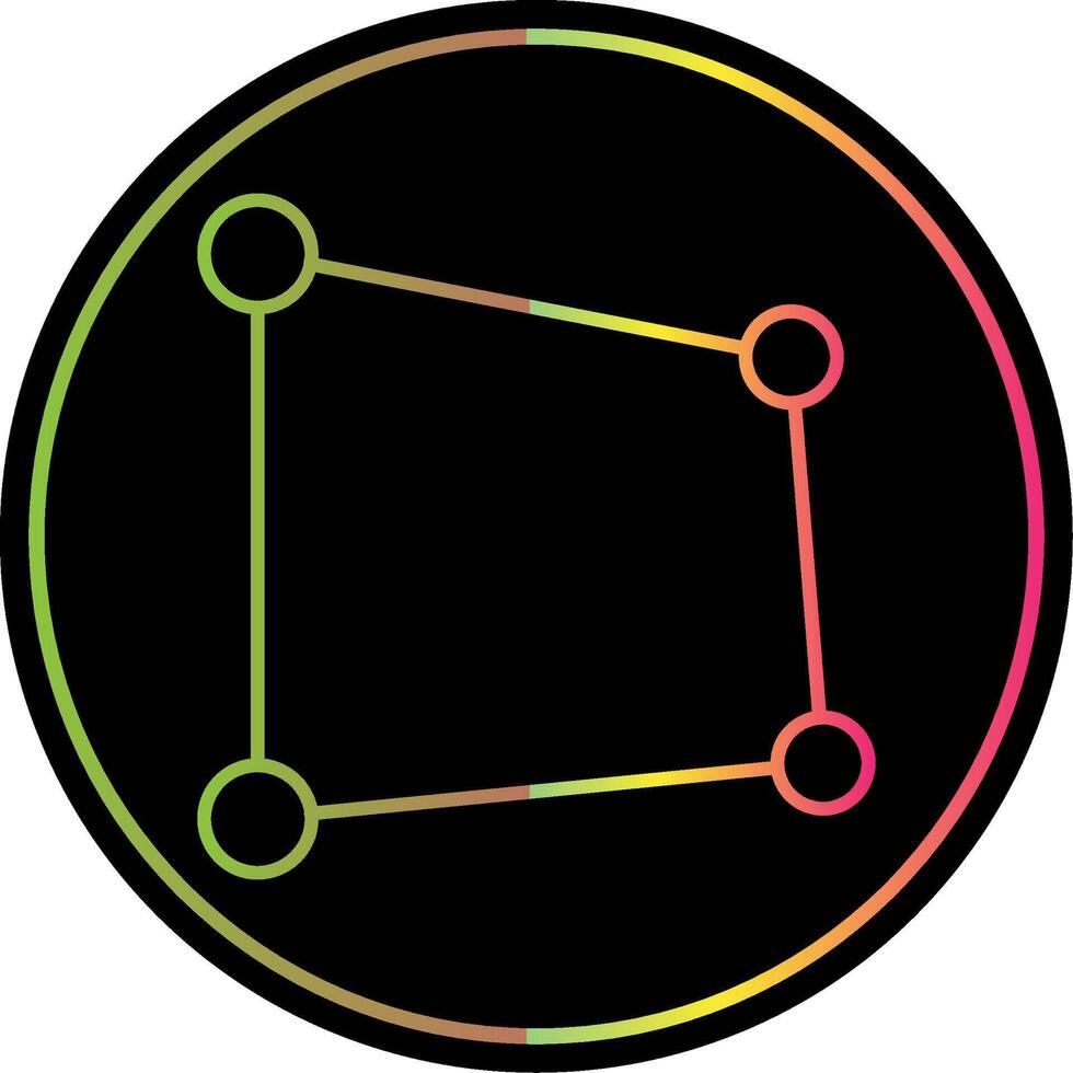 Perspective Line Gradient Due Color Icon vector