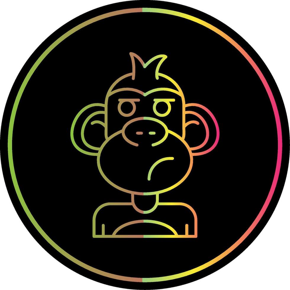Liar Line Gradient Due Color Icon vector