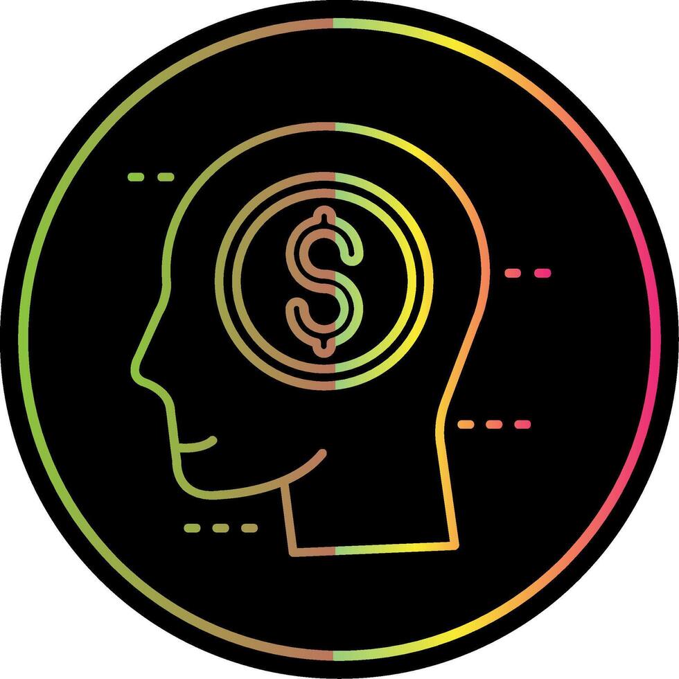 Greed Line Gradient Due Color Icon vector