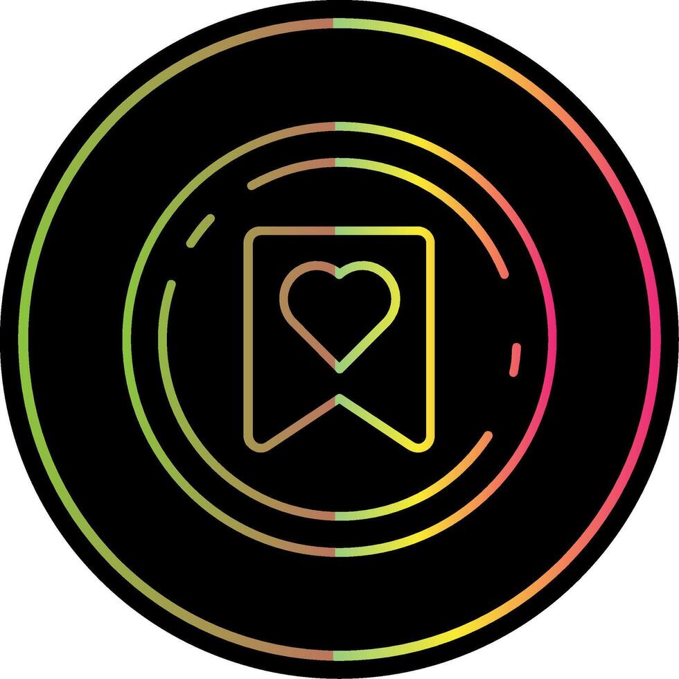 Favourite Line Gradient Due Color Icon vector