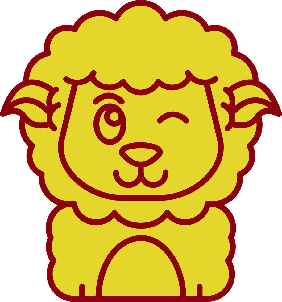 Wink Vintage Icon vector