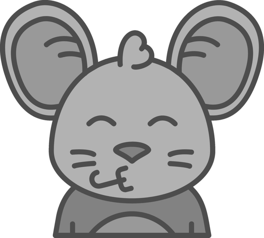 Congratulation Line Filled Greyscale Icon vector