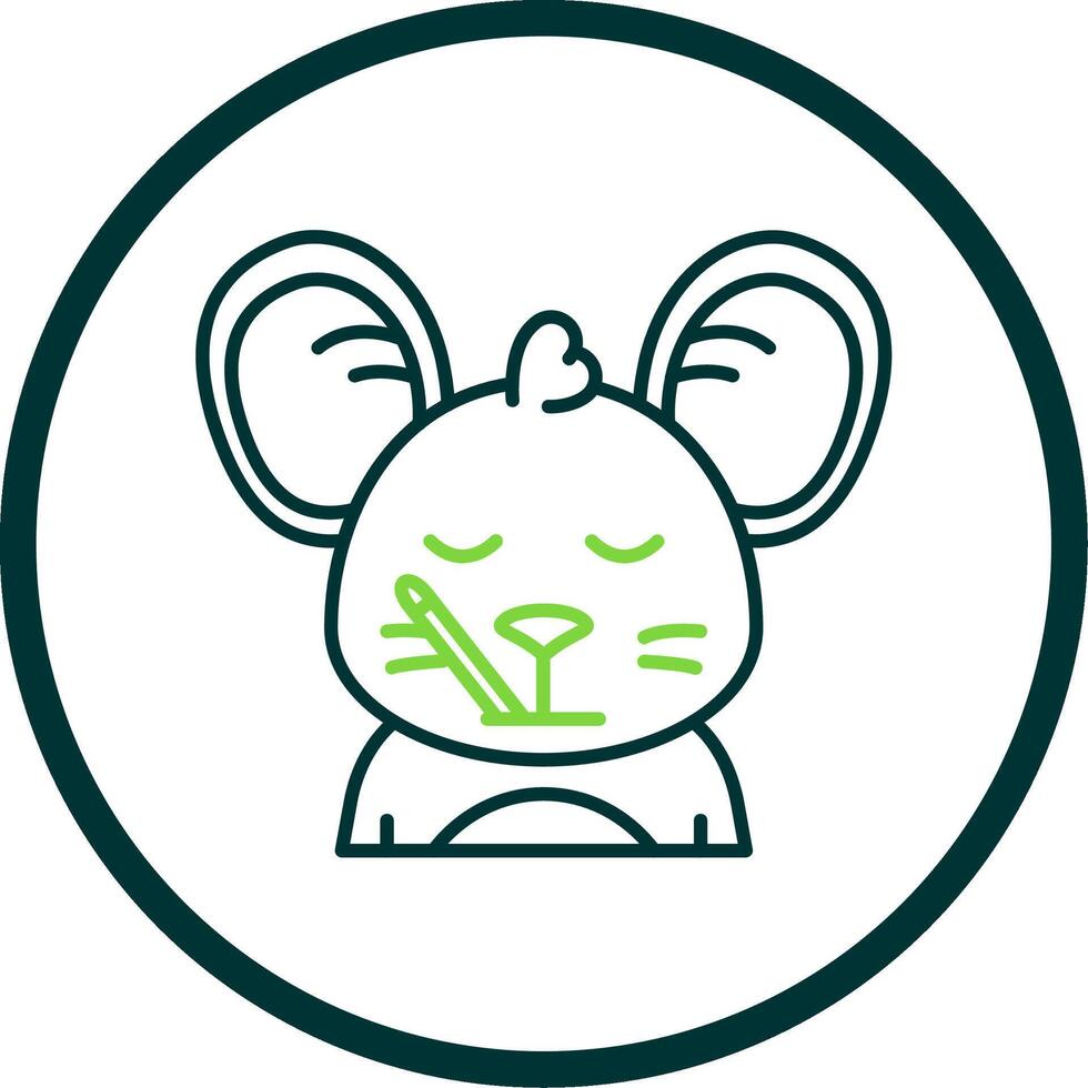 Sick Line Circle Icon vector