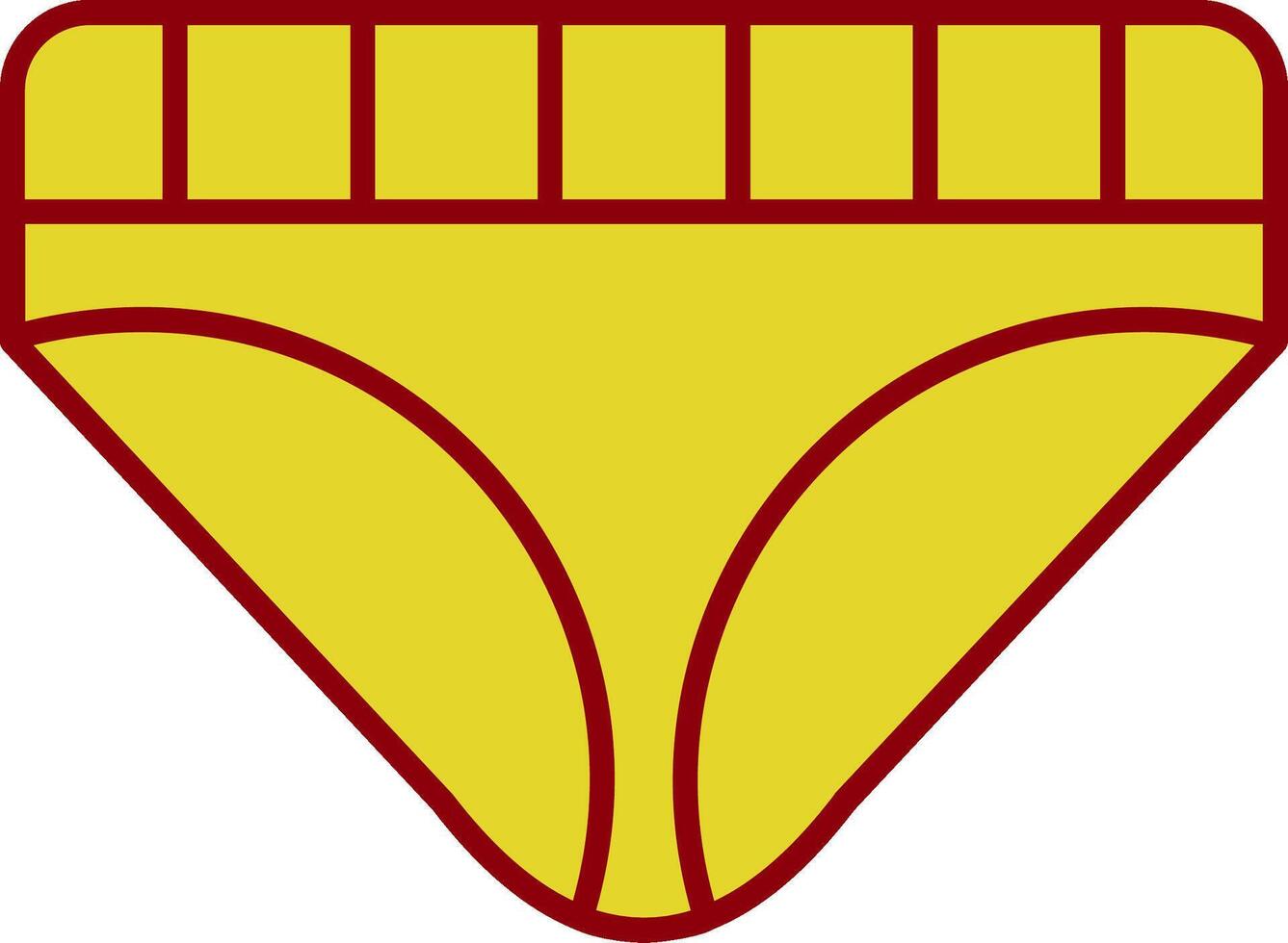 Underwear Vintage Icon vector