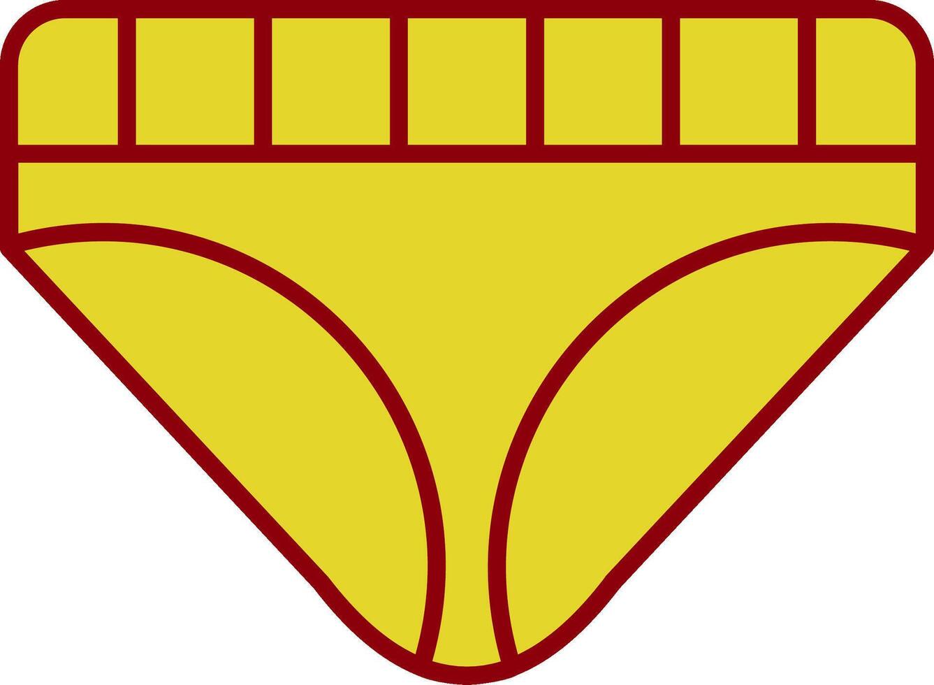 Underwear Vintage Icon vector