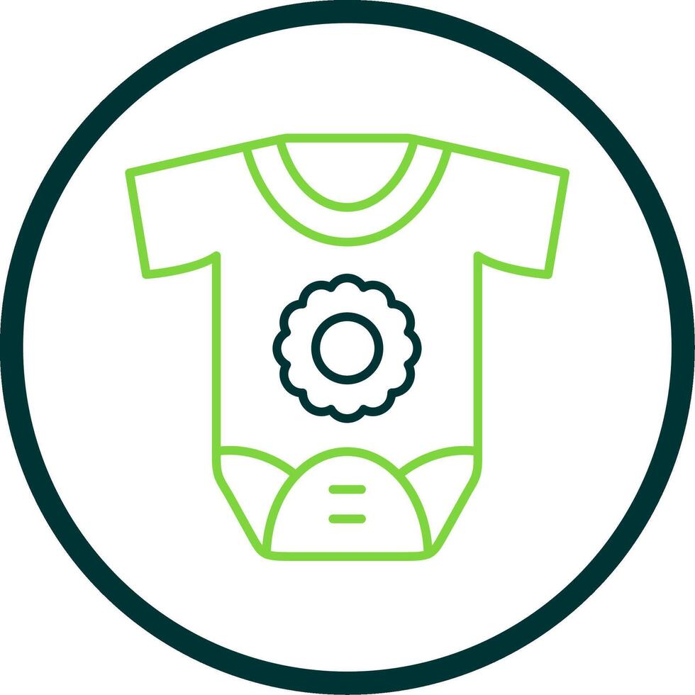 Newborn Line Circle Icon vector