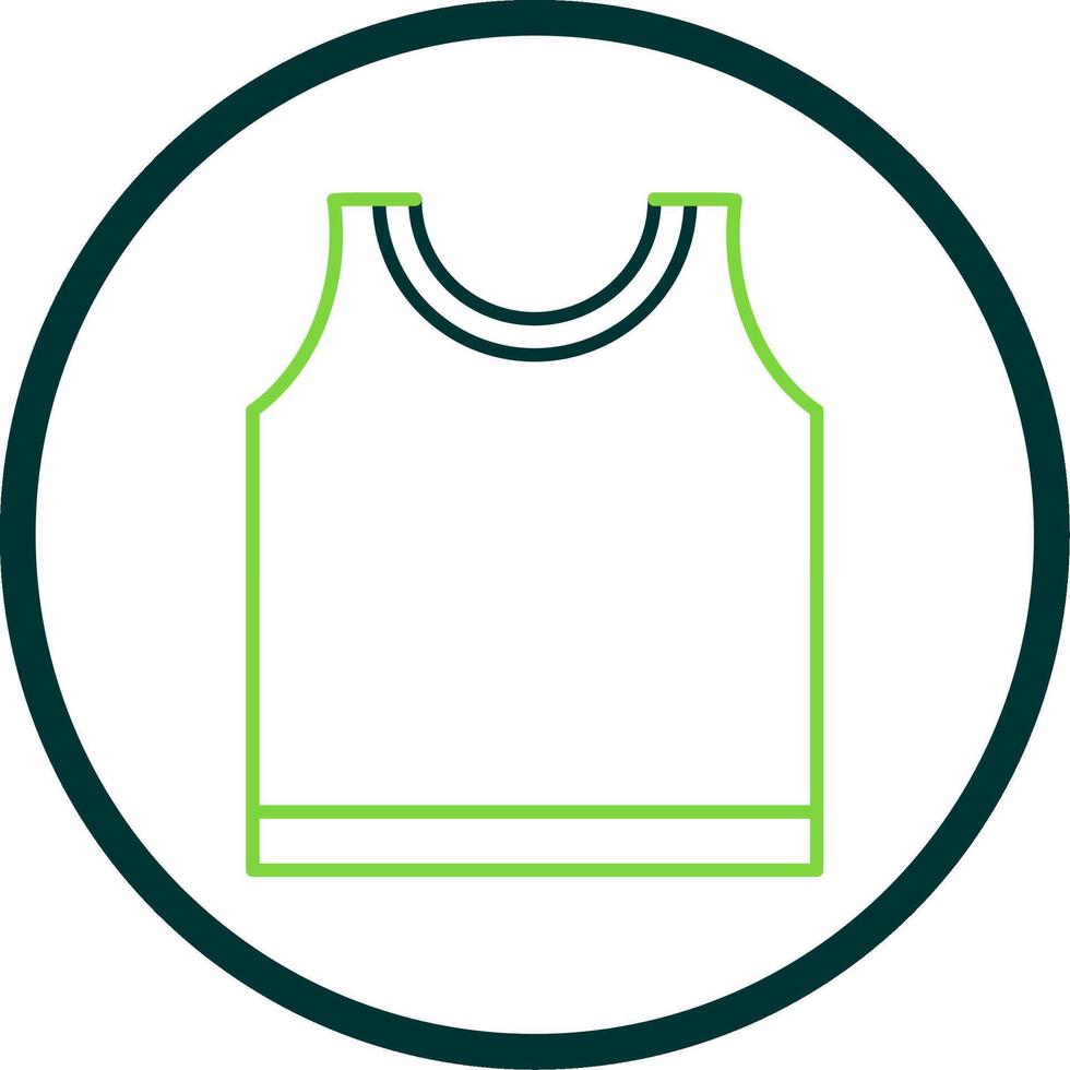 Top Line Circle Icon vector