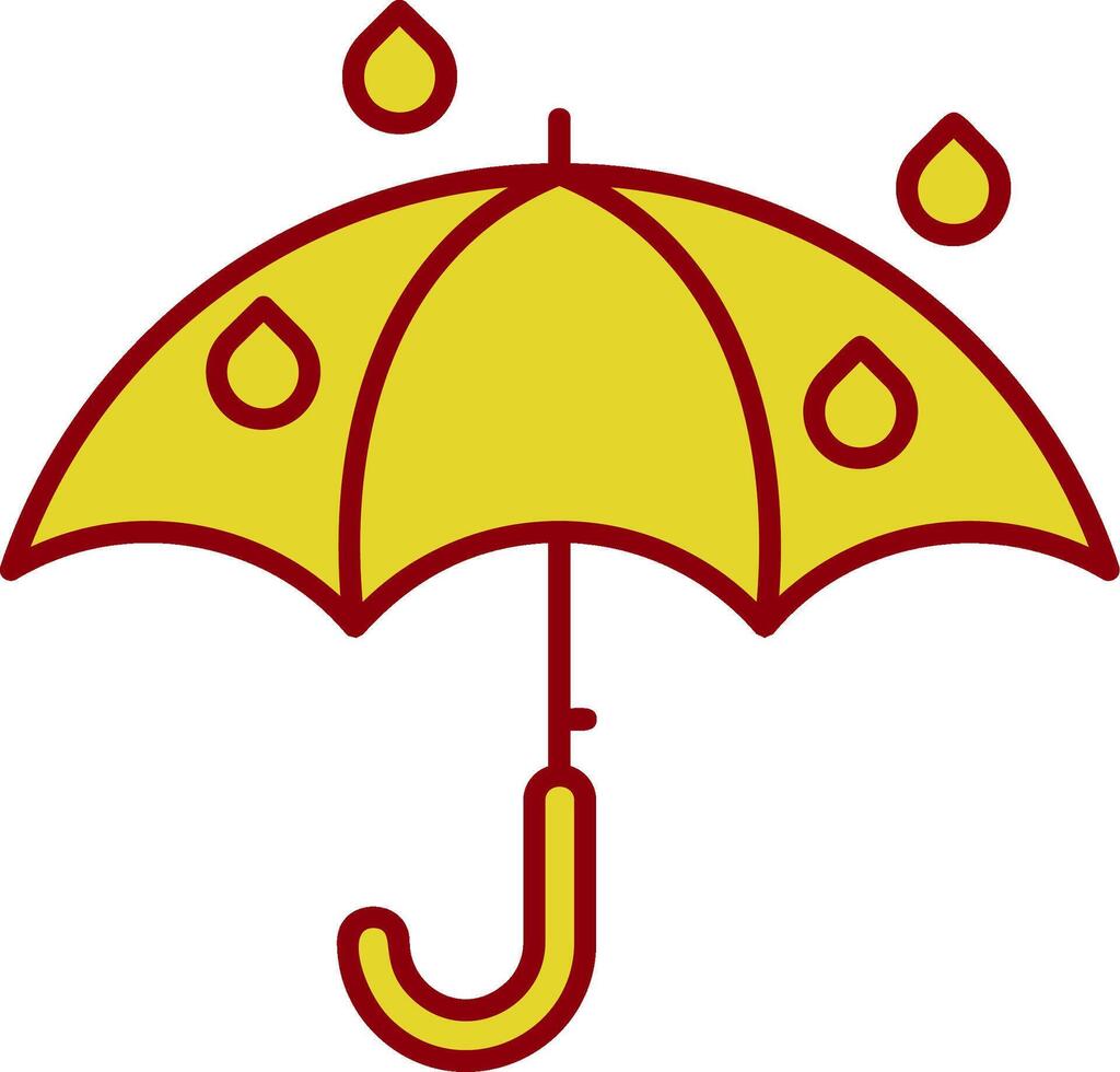 Umbrella Vintage Icon vector