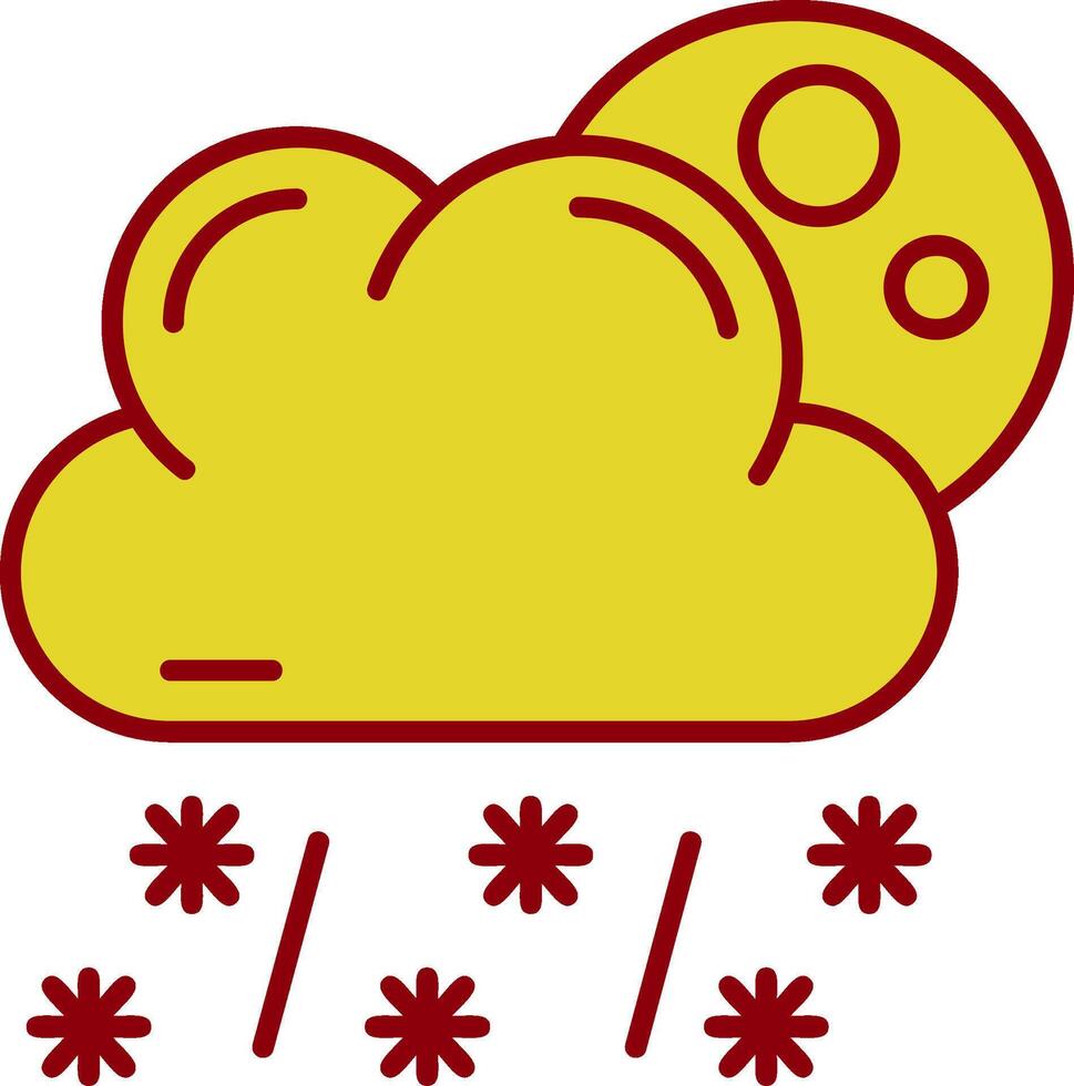 Snow Vintage Icon vector