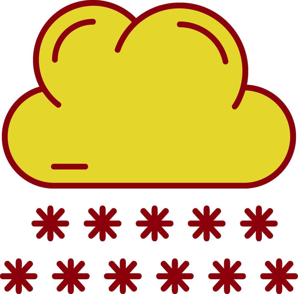 Snowy Vintage Icon vector