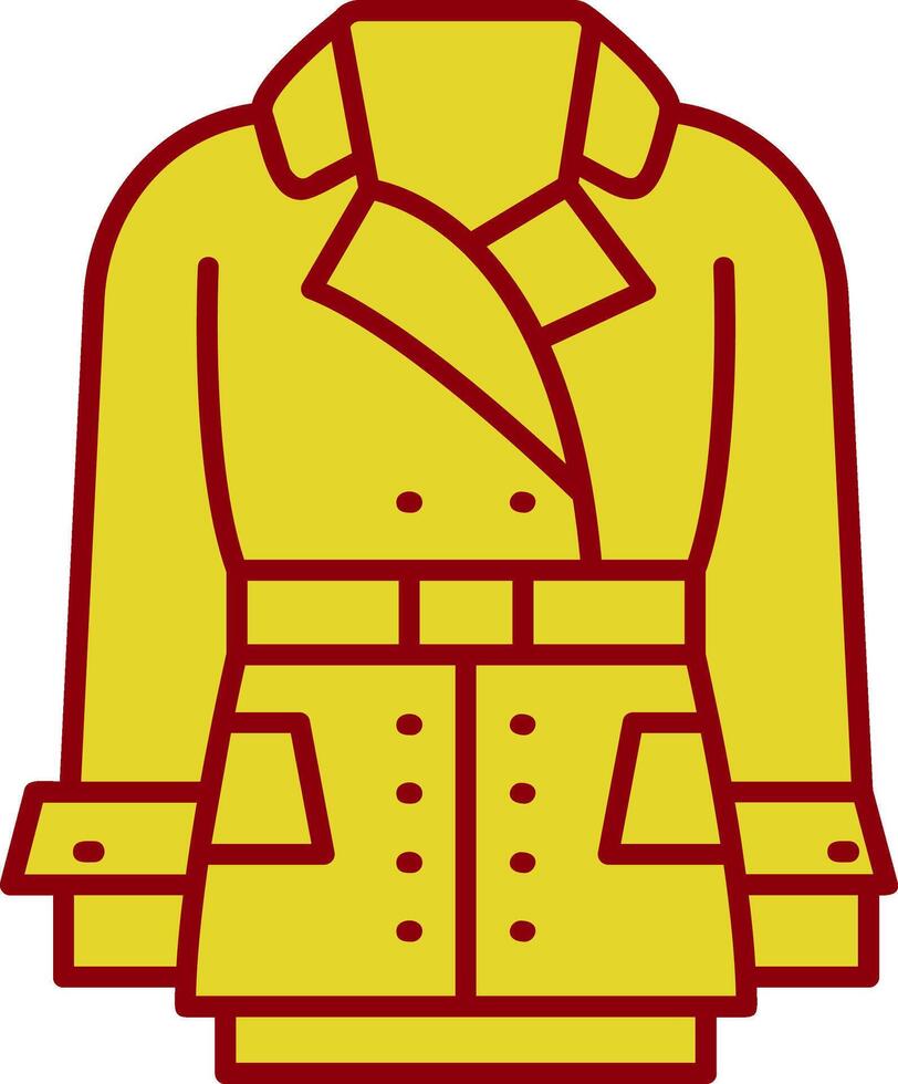 Coat Vintage Icon vector