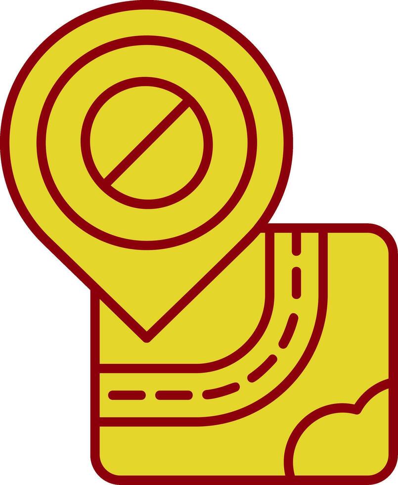 Forbidden Vintage Icon vector