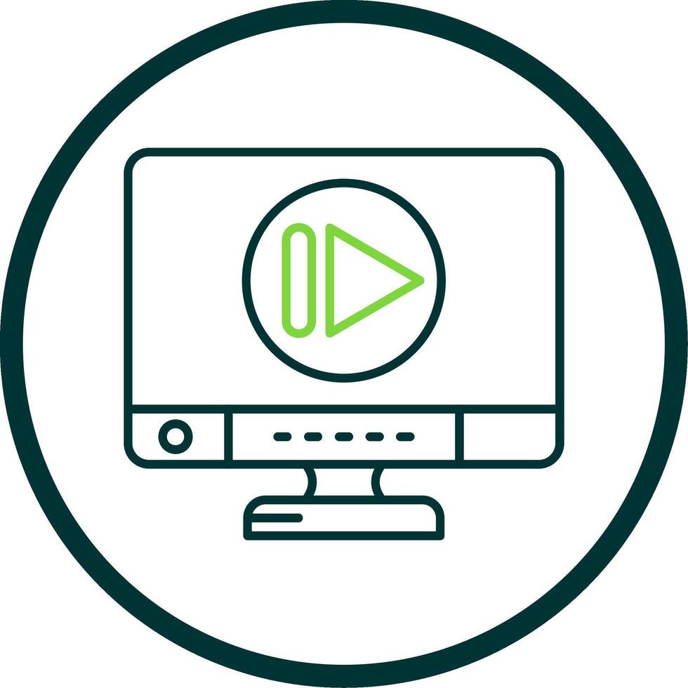 Next Line Circle Icon vector