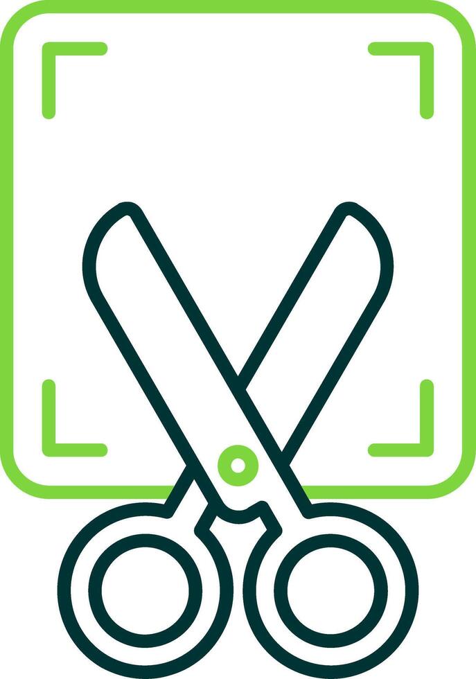 Screenshot Line Circle Icon vector