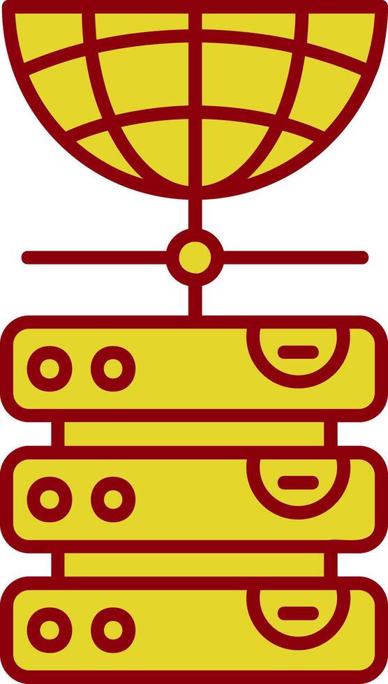 Database Vintage Icon vector