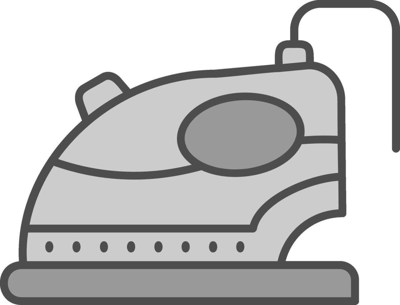 Iron Line Filled Greyscale Icon vector
