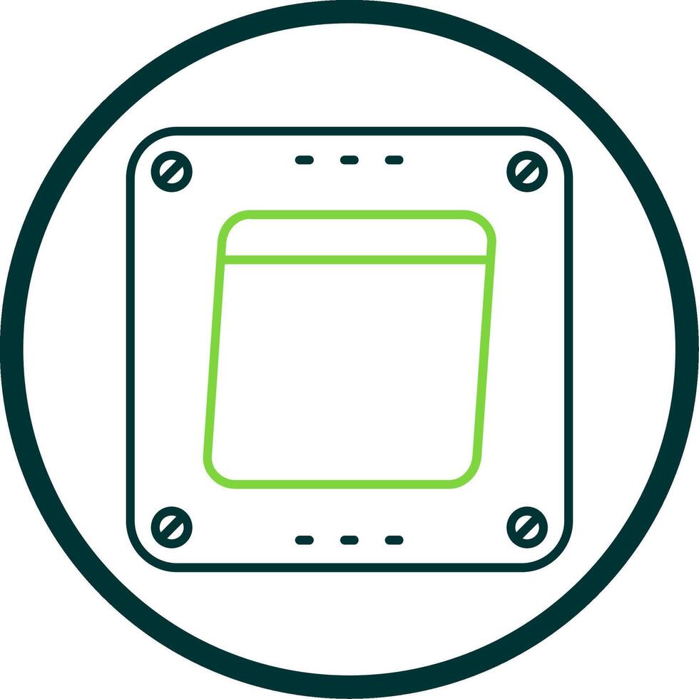 Swtich Line Circle Icon vector