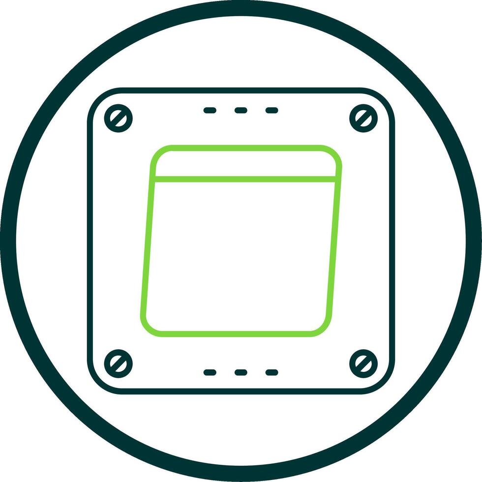 Swtich Line Circle Icon vector