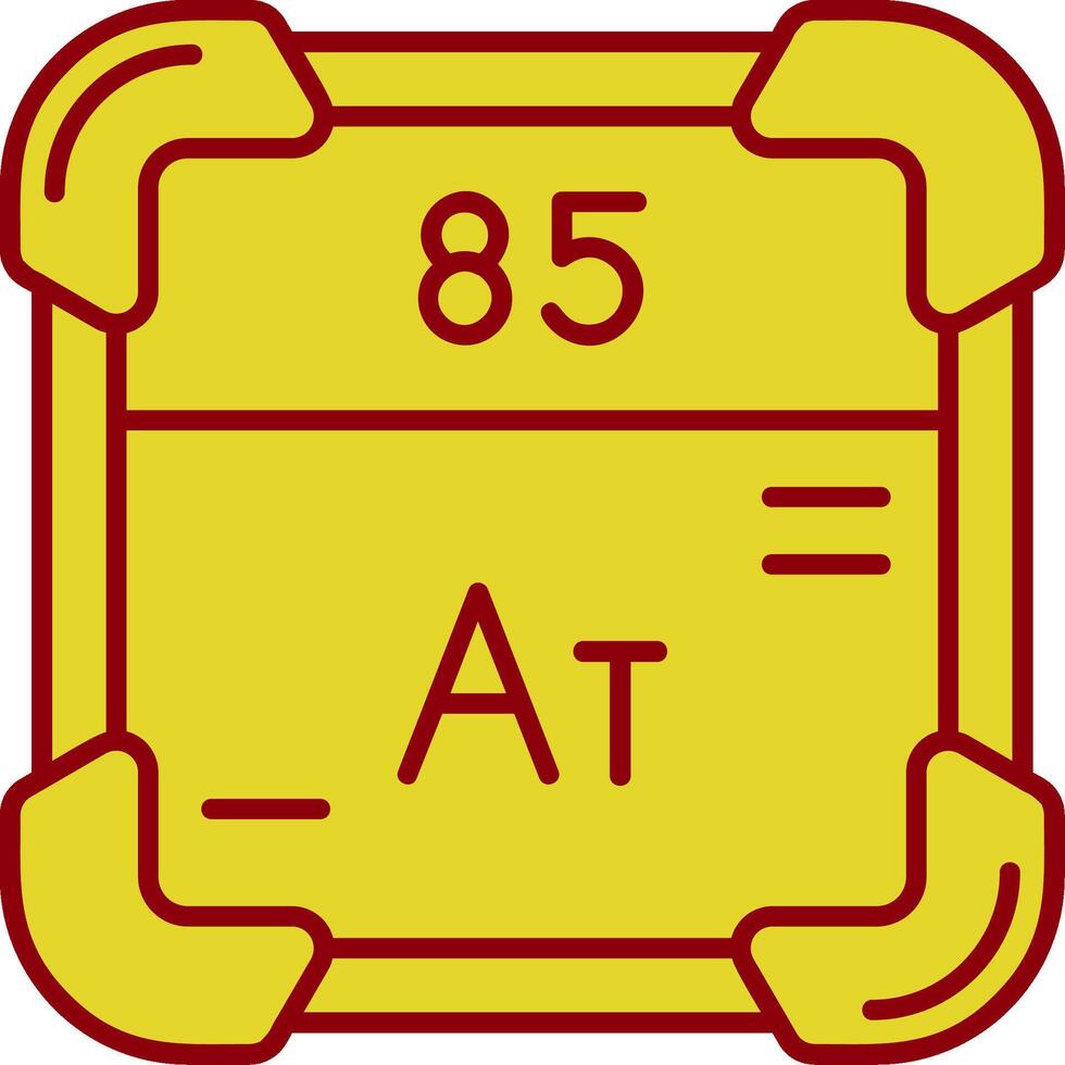 Astatine Vintage Icon vector