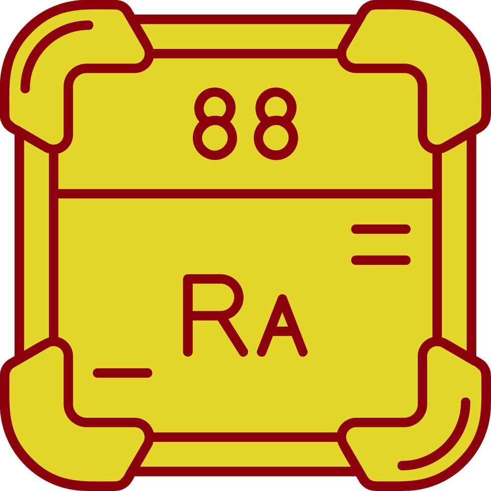 Radium Vintage Icon vector