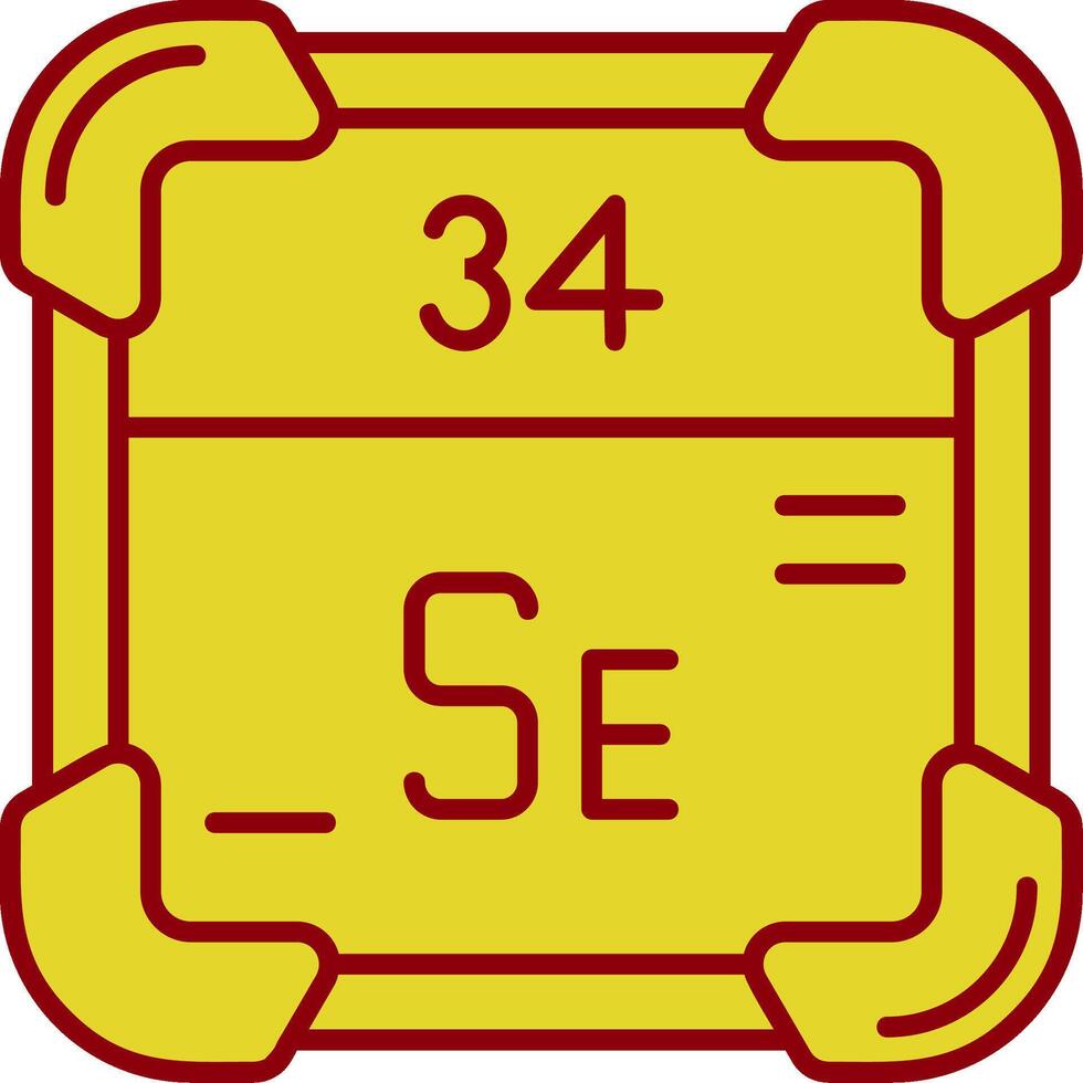 Selenium Vintage Icon vector