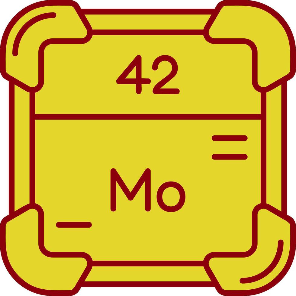 Molybdenum Vintage Icon vector