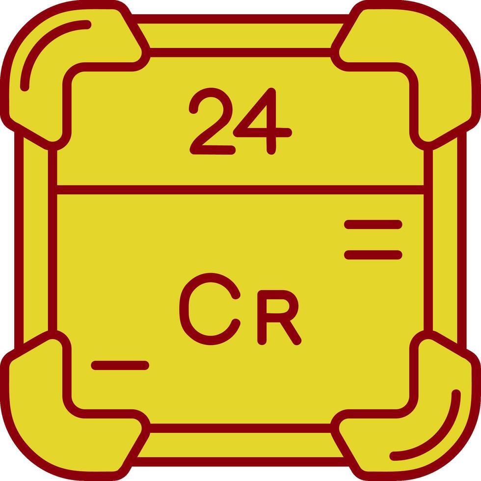 cromo Clásico icono vector