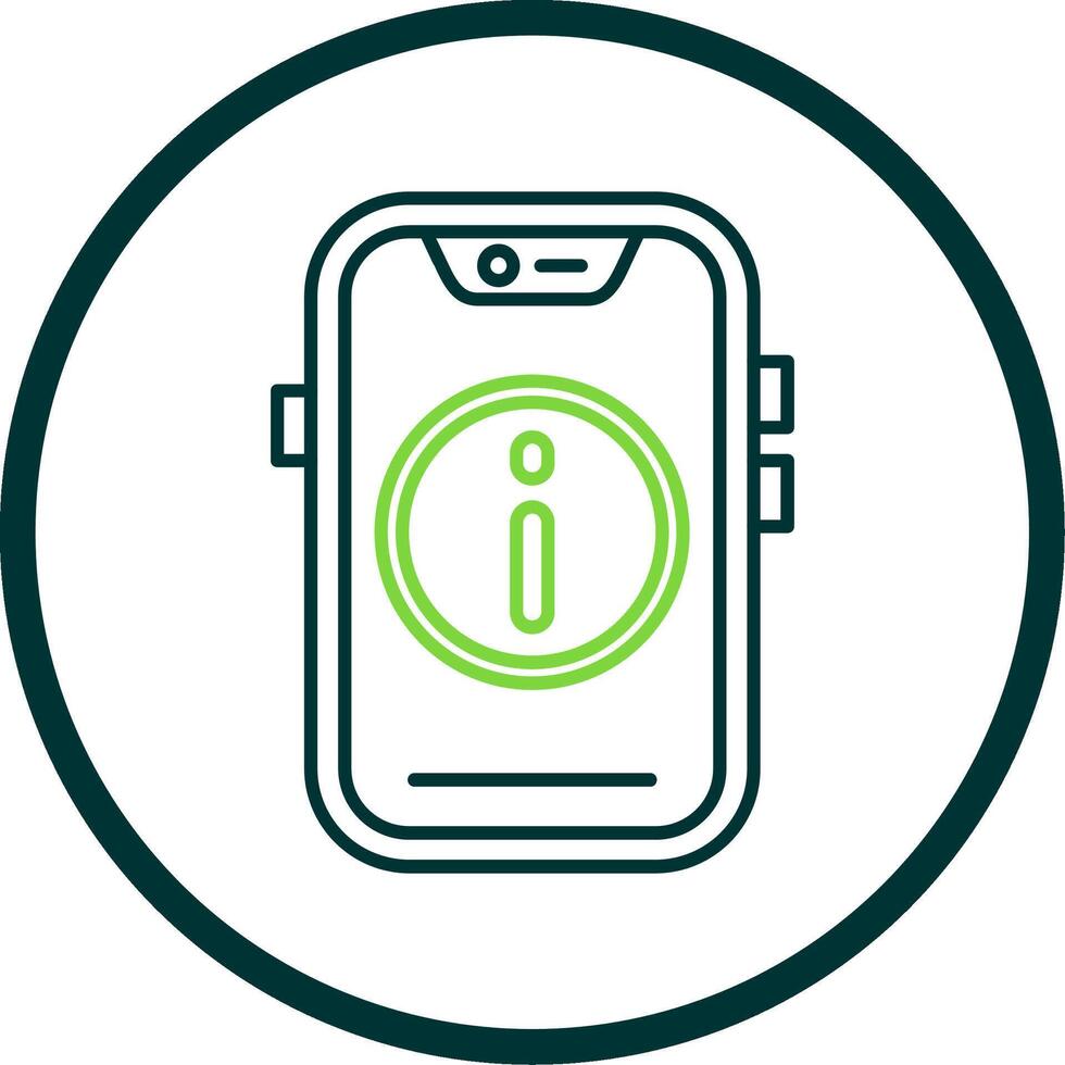 Info Line Circle Icon vector
