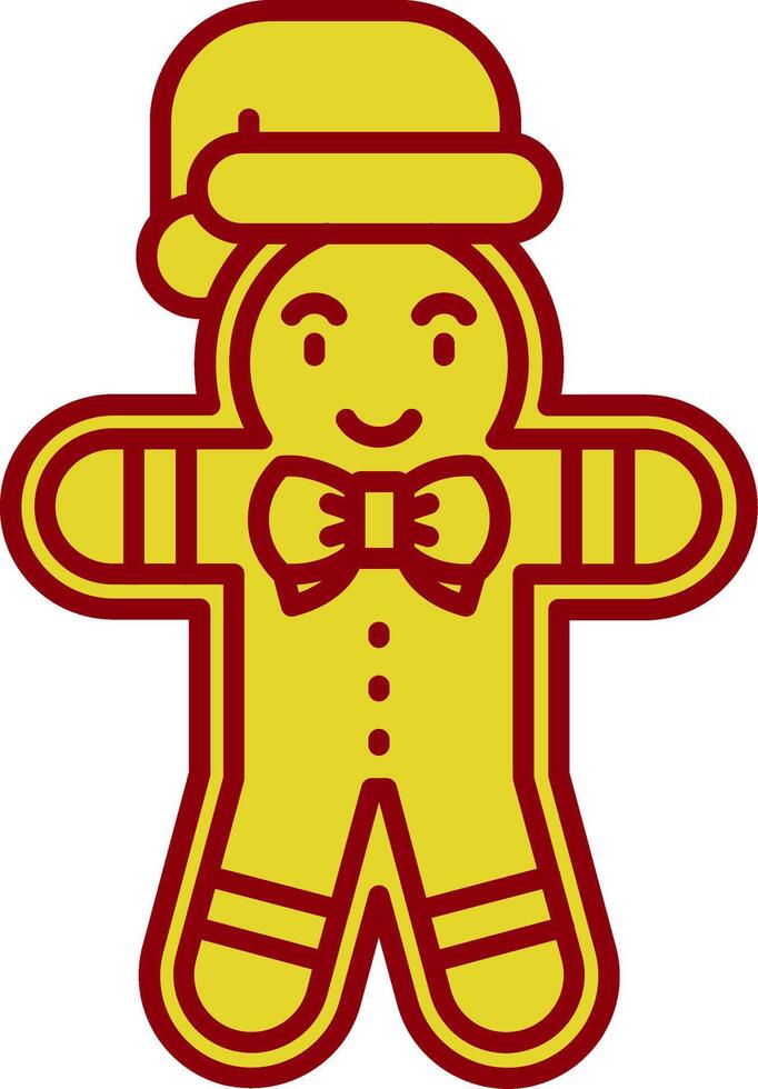 Gingerbread Vintage Icon vector
