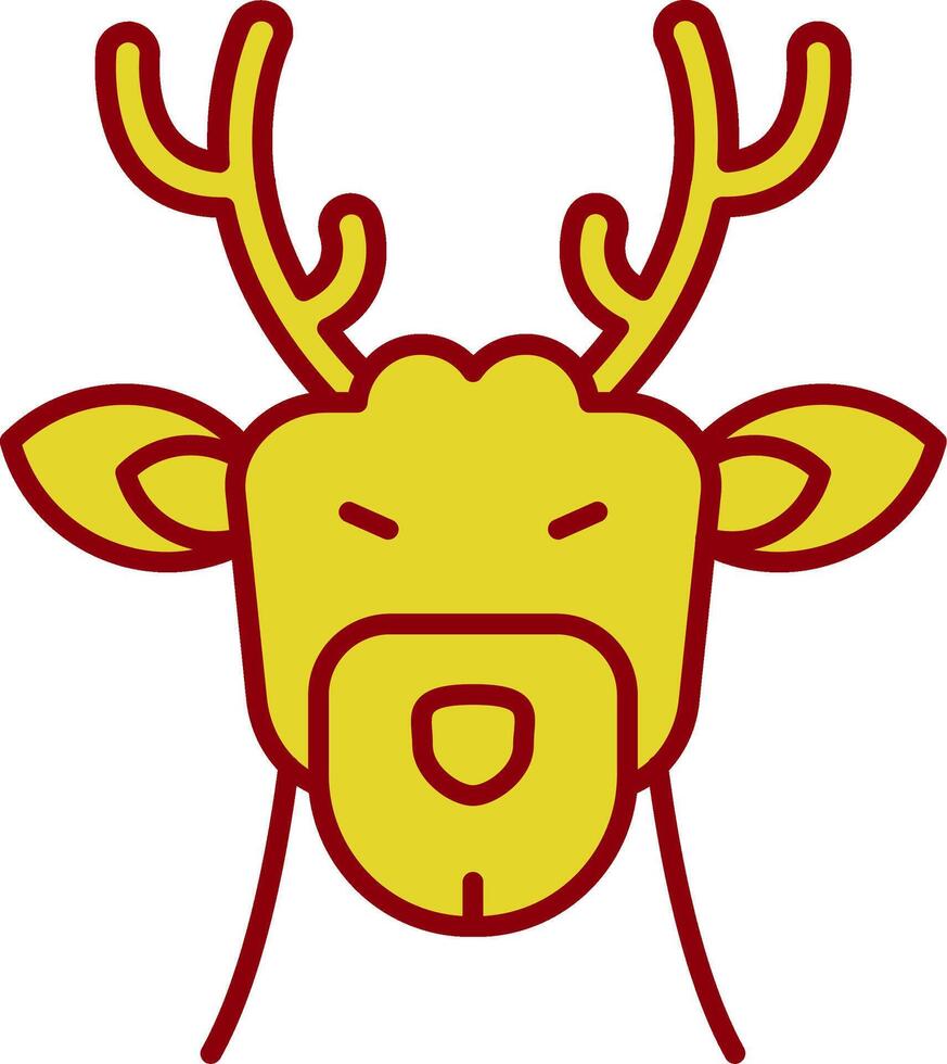 Deer Vintage Icon vector