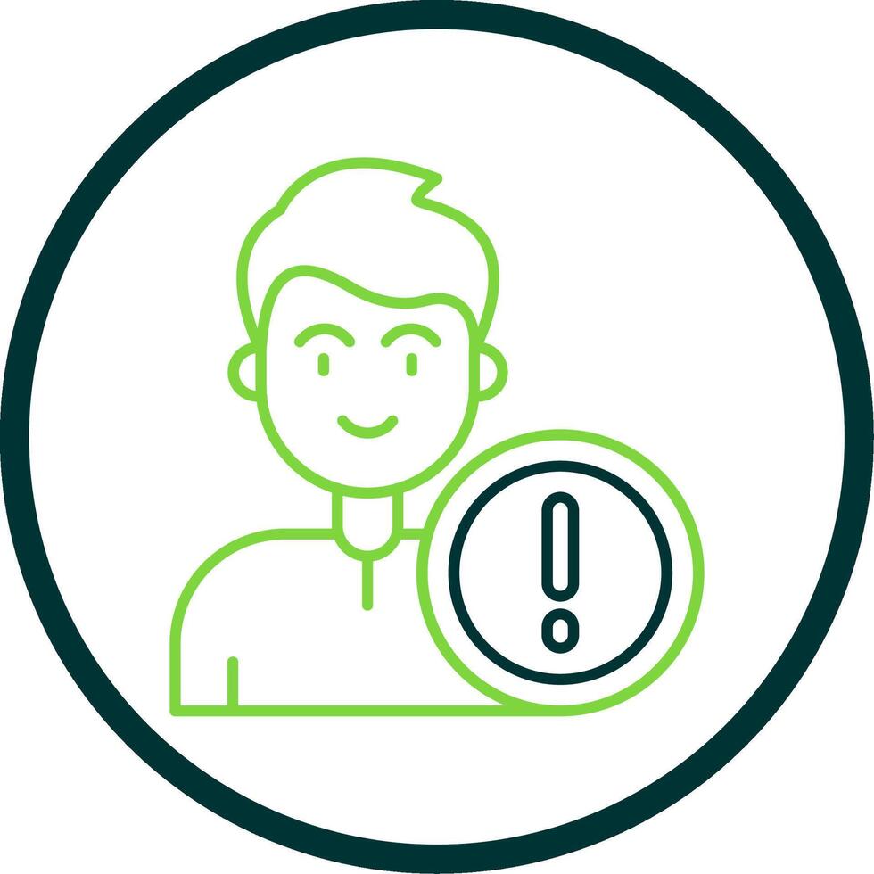 Error Line Circle Icon vector