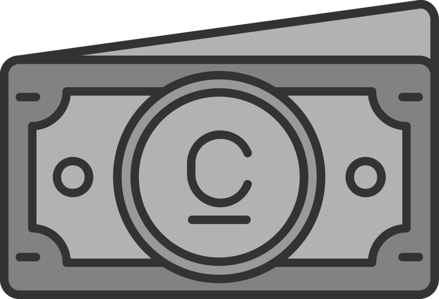 Som Line Filled Greyscale Icon vector
