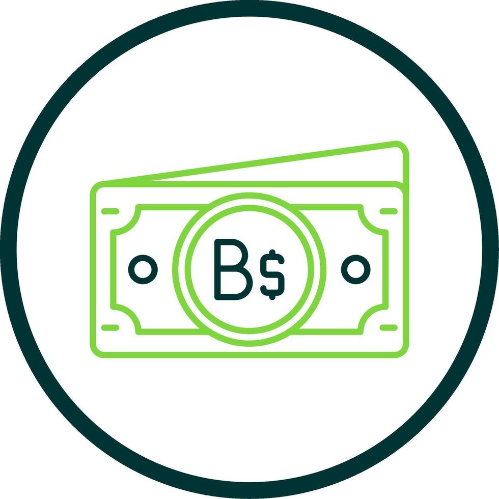 Brunei Line Circle Icon vector