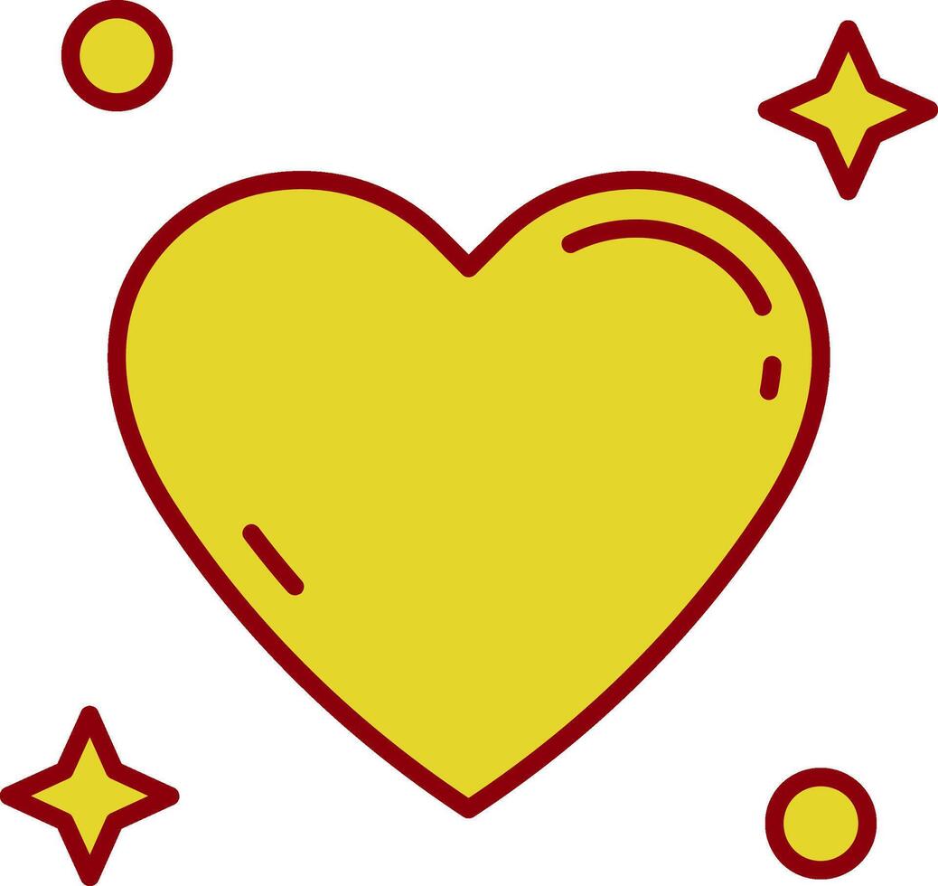 Heart Vintage Icon vector