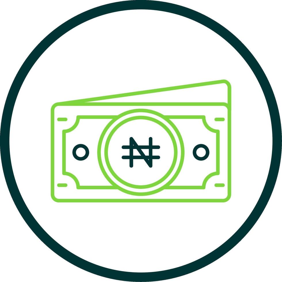 Namecoin Line Circle Icon vector