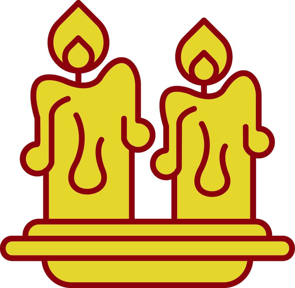 Candles Vintage Icon vector