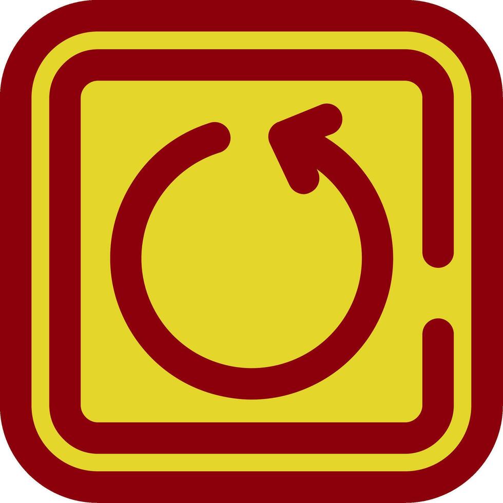 Undo Vintage Icon vector