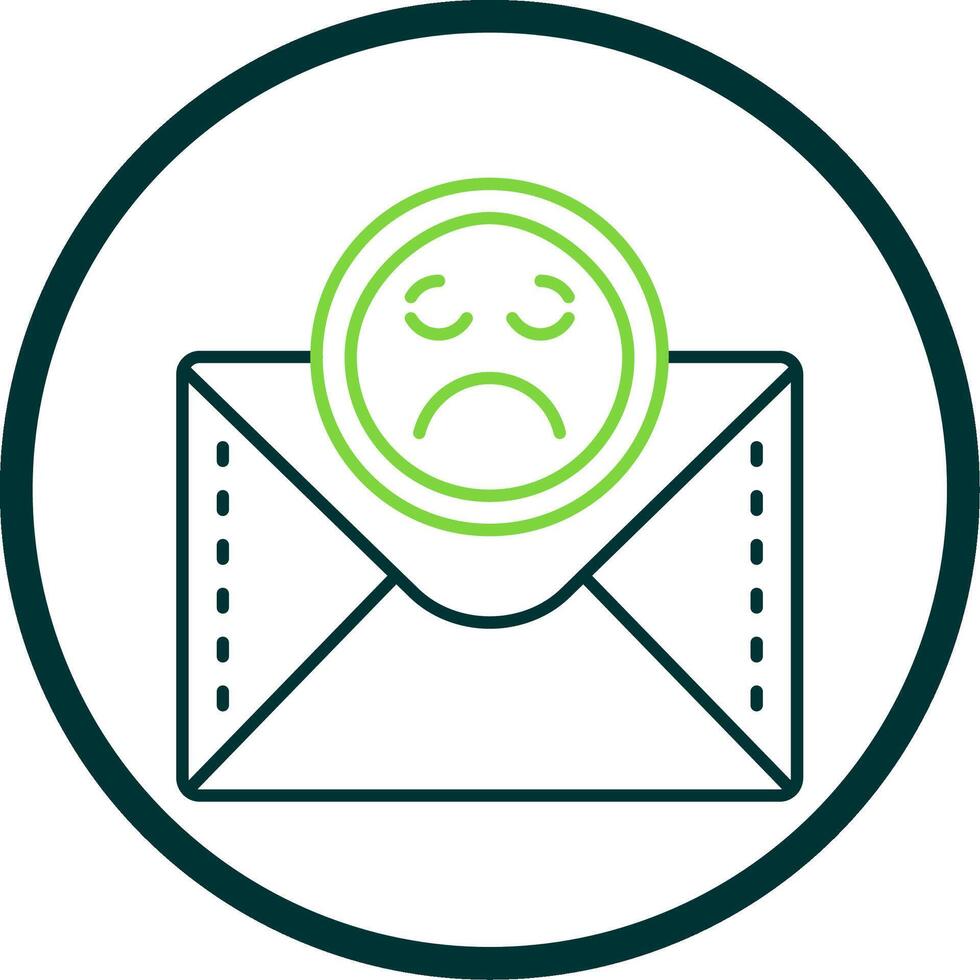 Emoji Line Circle Icon vector