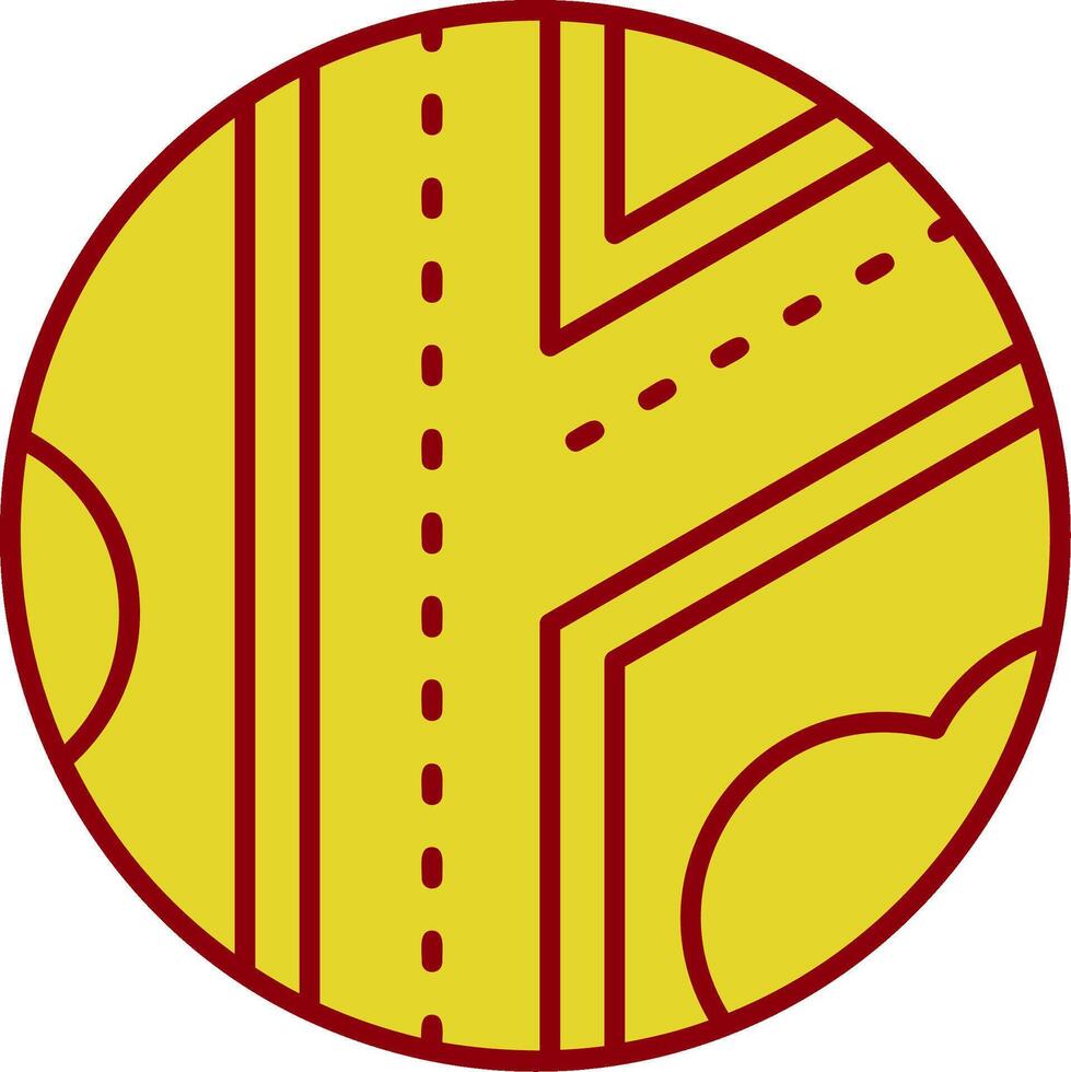 Road Vintage Icon vector