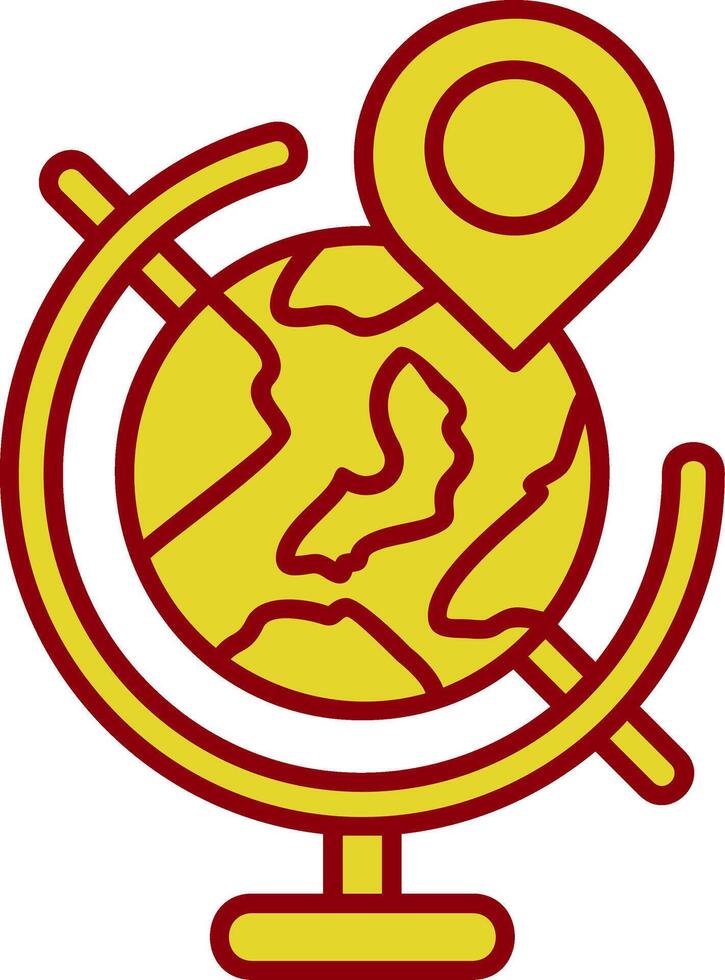 Globe Vintage Icon vector