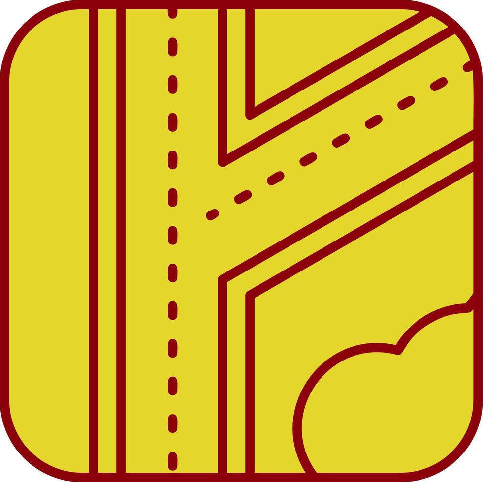 Road Vintage Icon vector