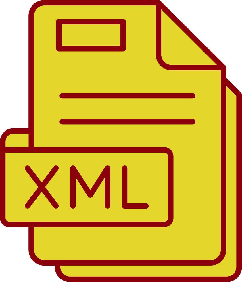 Xml Vintage Icon vector