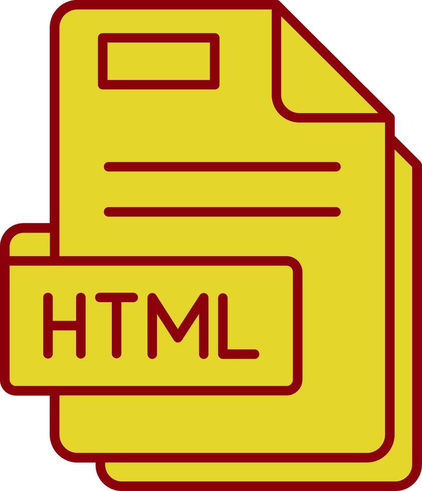Html Vintage Icon vector