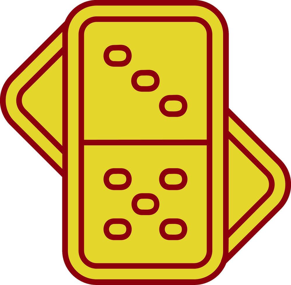 dominó Clásico icono vector