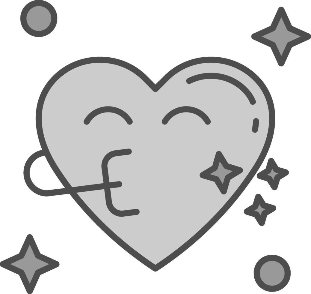 Congratulation Line Filled Greyscale Icon vector