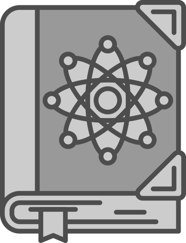 Sciene Line Filled Greyscale Icon vector