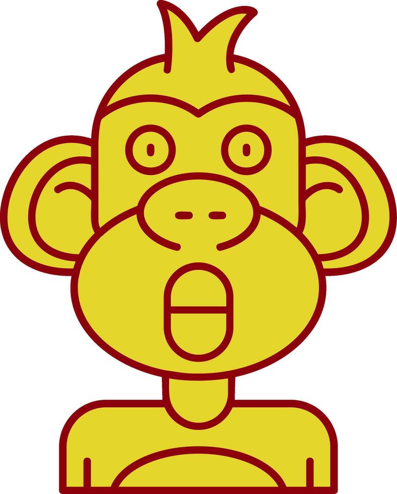 Surprised Vintage Icon vector